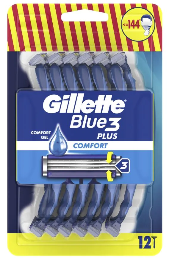 Gillette Blue3+ Maszynki do golenia, 12 szt.