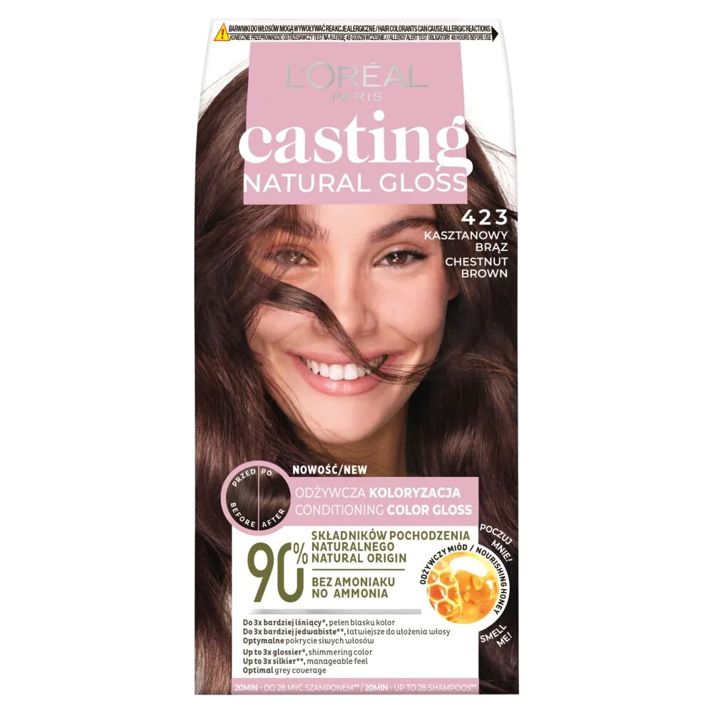 Casting Natural Gloss Farba do włosów, 423 Kasztanowy Brąz