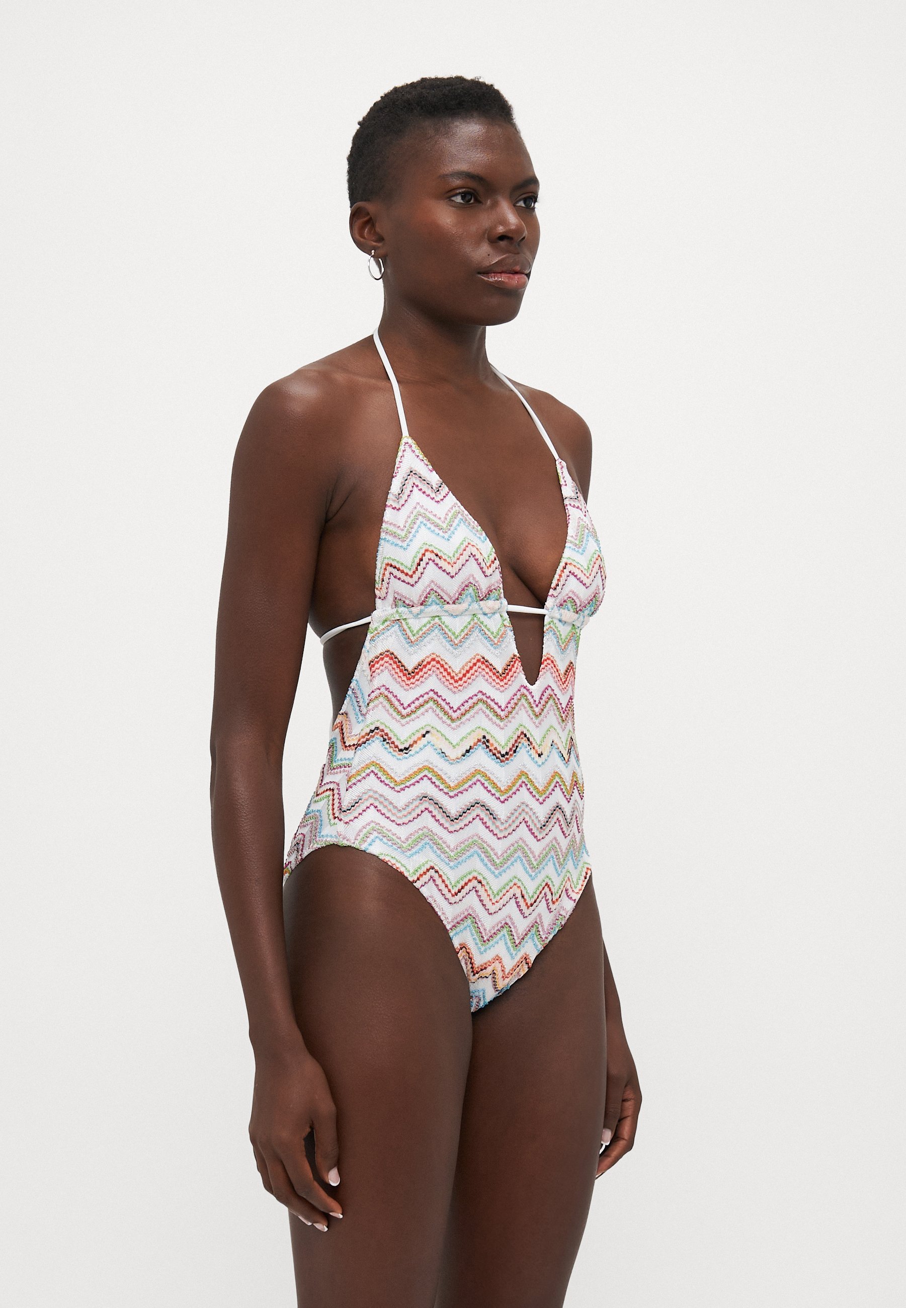 Missoni ONE PIECE - Badeanzug - mehrfarbig/weiß
