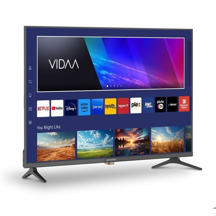 SCHNEIDER - 40A2 - 100 cm (40 inch) FHD LED TV - Vidaa Smart TV - 1920x1080p - Netflix, Prime Video, Disney+ - 3x HDMI - 2x USB - Hotelmodus