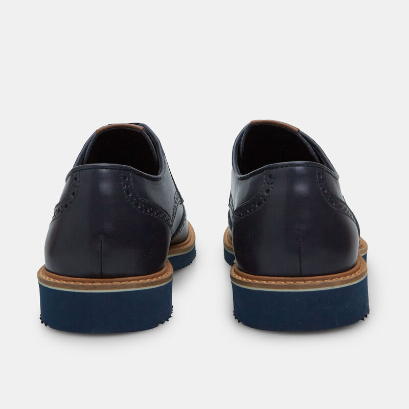 BATA Męskie skórzane buty sznurowane