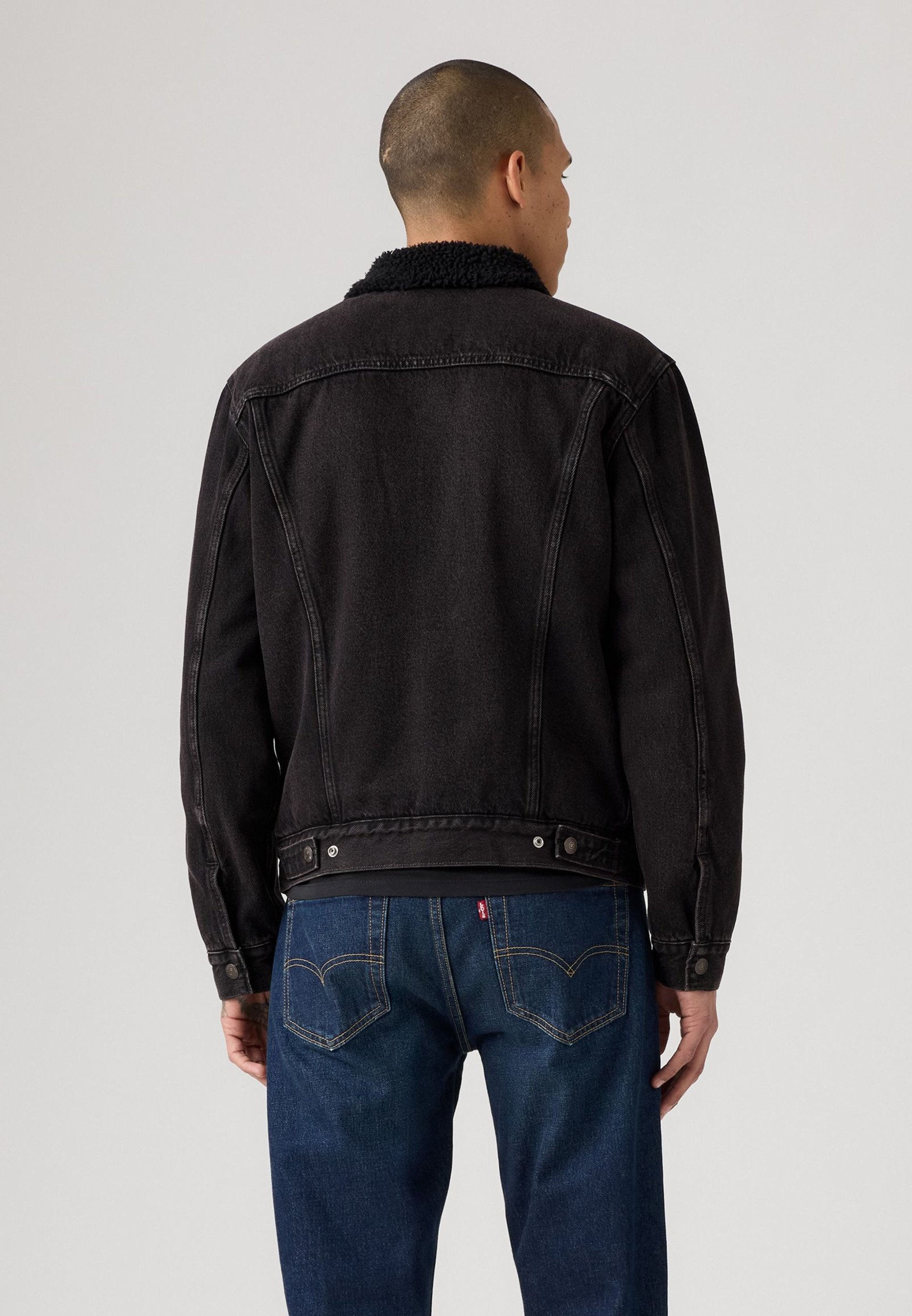 Levi's® TRUCKER - Giacca di jeans - costruita per durare sherpa trk
