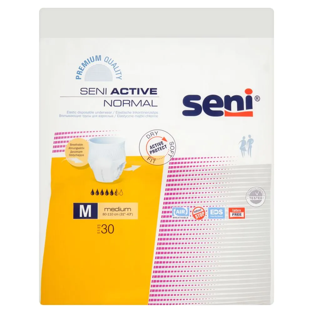 Seni Active Normal Elastyczne majtki chłonne 80-110 cm, Medium