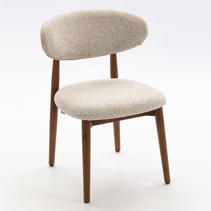 Milton & Oldbrook Chaise de Salle à Manger Alaro Sable - Bois - 2 Pièces