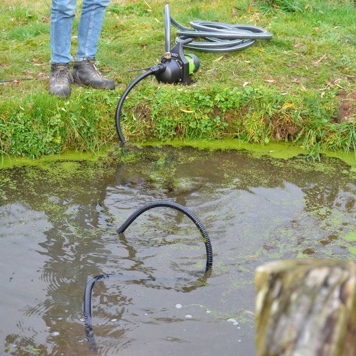 Tuyau aspiration flexible 7 mètres pour pompe à eau-diamètre 22mm avec crépine et clapet anti-retour