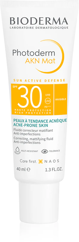 Bioderma Photoderm AKN Mat fluid ochronny SPF 30
