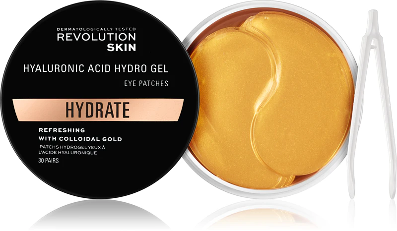 Revolution Skincare Gold Hydrogel Augenmaske mit Gold