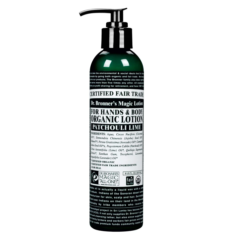 Organski losion za ruke i tijelo s pačuli limetom 240 ml - Dr. Bronner's