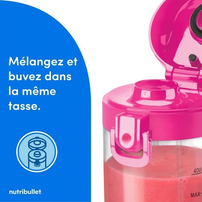 Draagbare blender - NutriBullet - NBP003BP - 70W - 0,475L - Roze - 1 fles inbegrepen