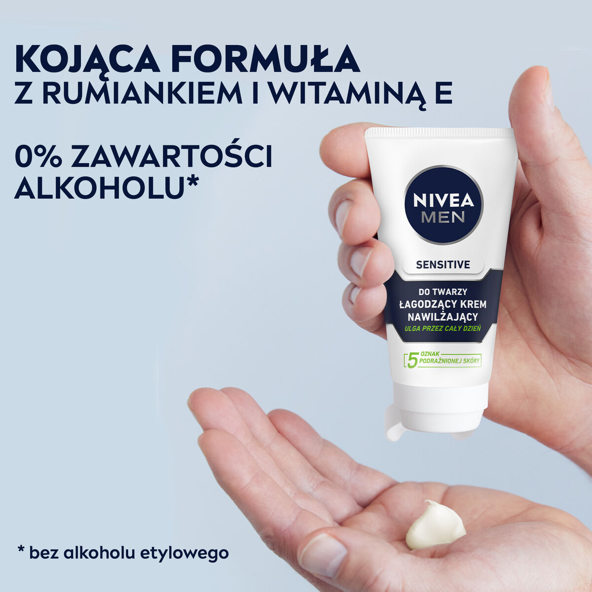 Nivea Men pomirjujoča vlažilna krema za obraz 75 ml za občutljivo moško kožo