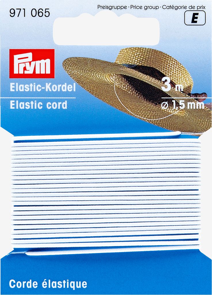 Okrugla pređa 1,5 mm 3 m/pakiranje bijela
