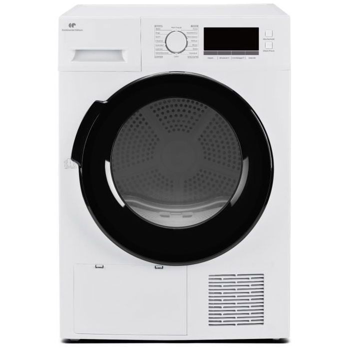 Asciugatrice a pompa di calore CONTINENTAL EDISON CESL8PCWD - 8 kg - 60 cm - Classe D - Bianca