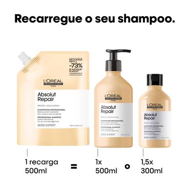 L'Oréal Professionnel Absolut Repair Serie Expert Shampoo Refilling Shampoo for skadet og tørt hår 500 ml 500 ml