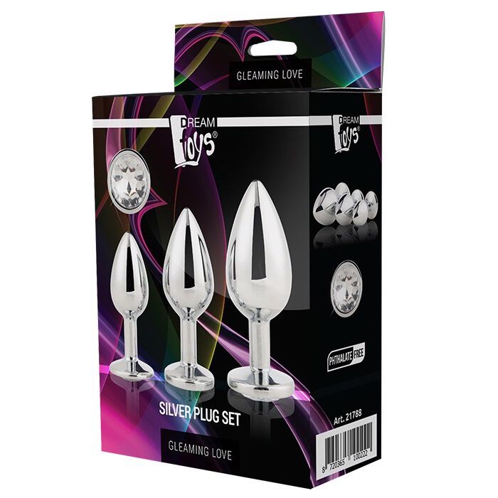 Dream Toys Gleaming Love Silver Plug