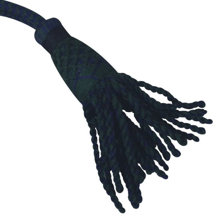 vidaXL Juego de gaita escocesa de madera de sheesham con funda de tartán verde y negro 70044