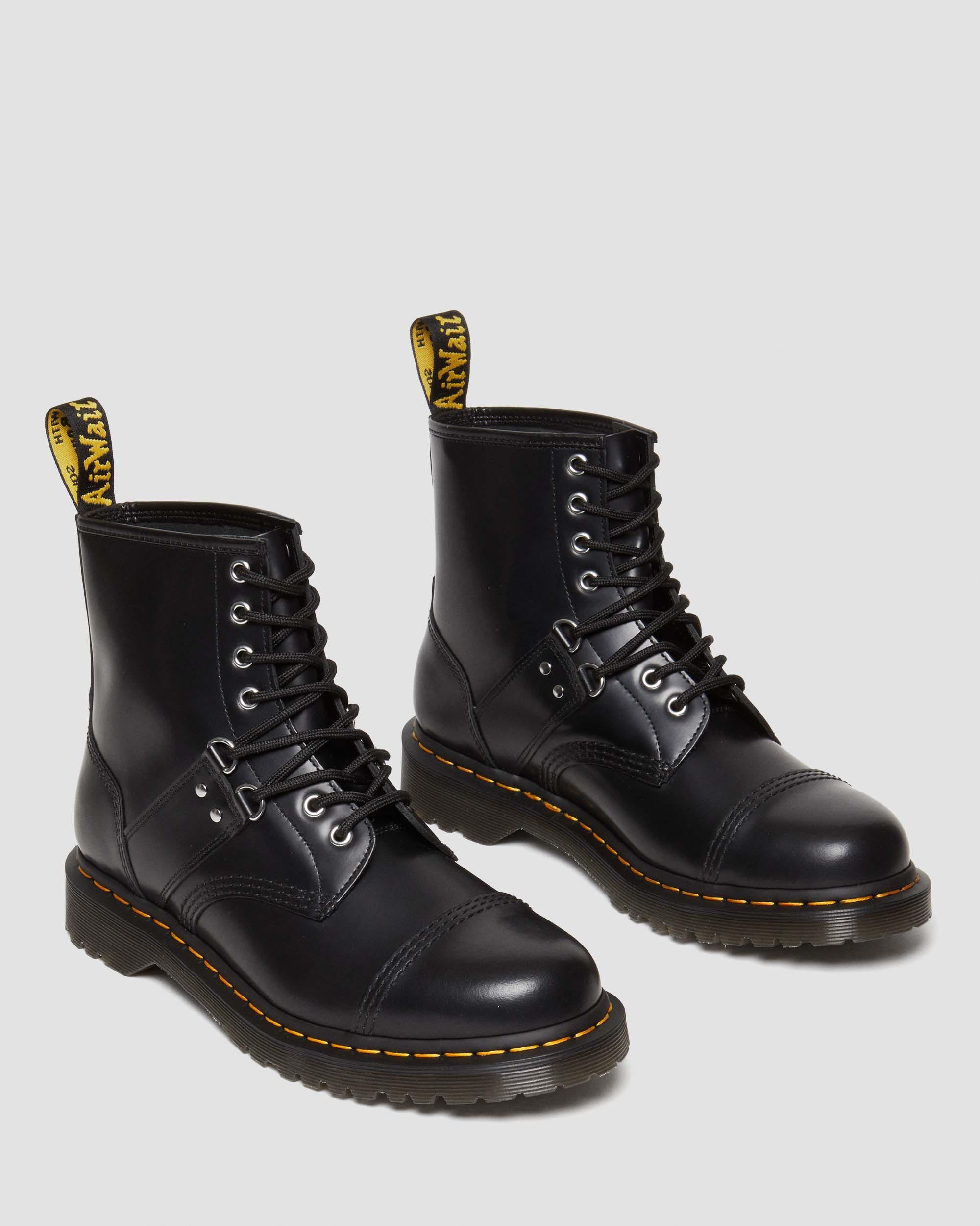 1460 Hardware Polished Smooth Leather Lace Up Boots