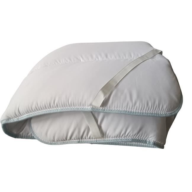 Cubrecolchón - MORTREUX - 140x190 cm - Antiácaros - Tejido de microfibra - Para 2 personas
