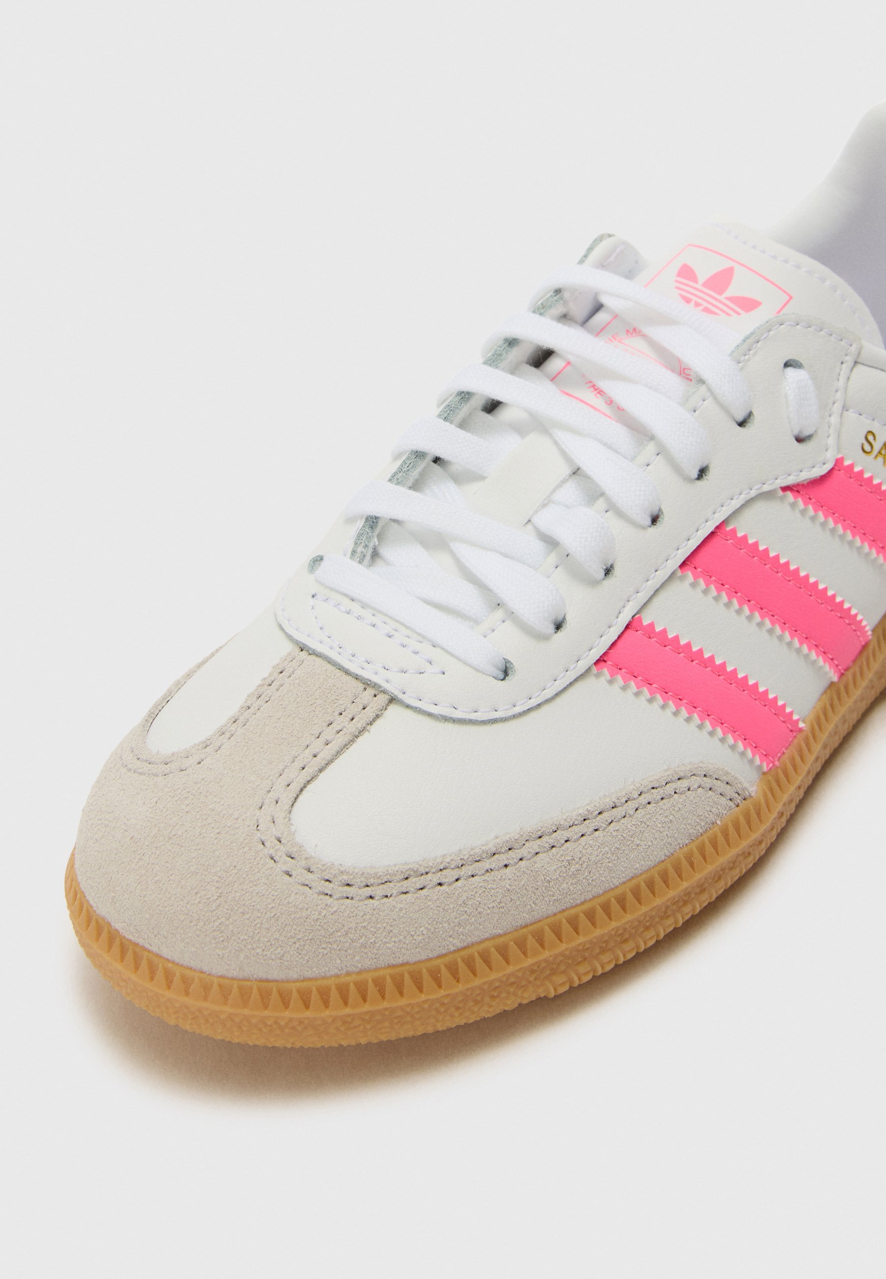 adidas Originals SAMBA OG UNISEX - Sneakers - wit/lichtroze/gum