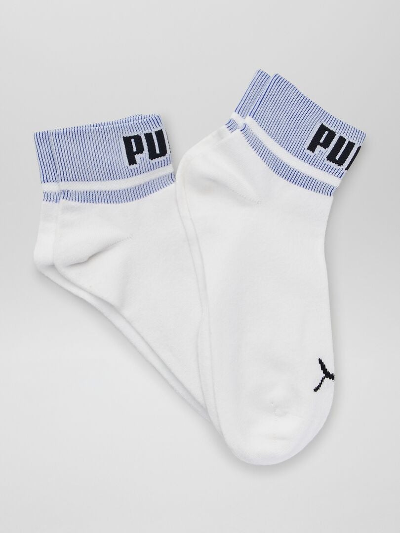 Meias Puma de cano médio - Conjunto de 2 - Bege