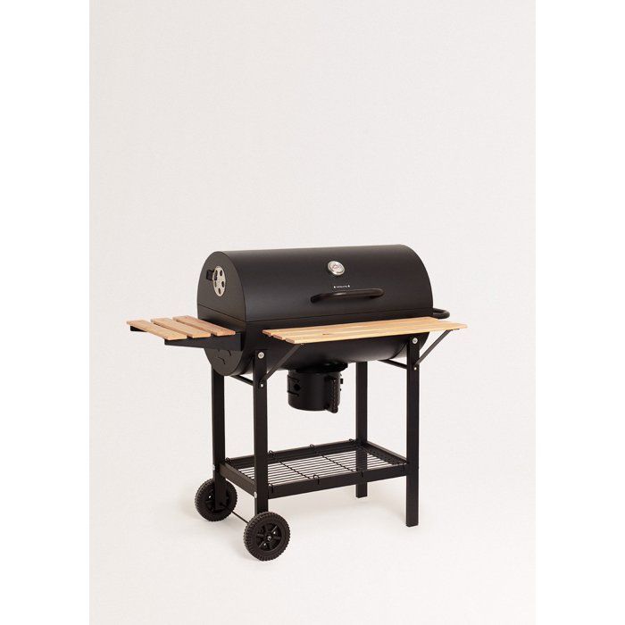 BBQ SMOKEY EASY - Charcoal smoker barbecue on wheels
