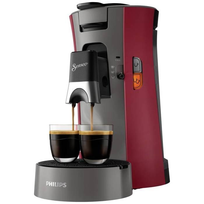 Máquina de café em cápsulas Philips Home SENSEO Select CSA230/90, vermelha