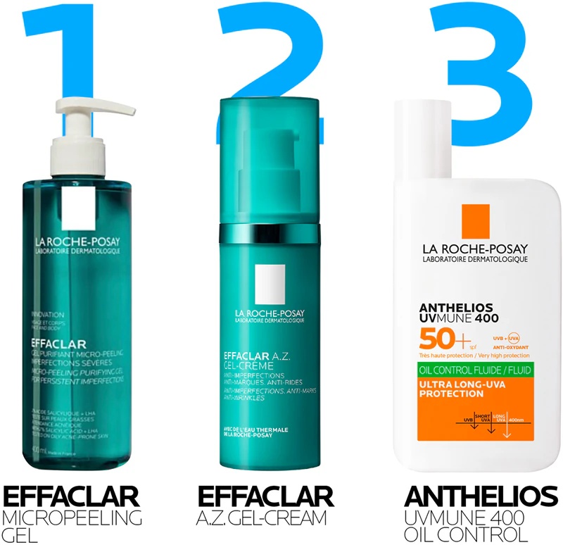 Ла Рош-Посеј Ефаклар АЗ гел крема против несавршености коже склоне акнама