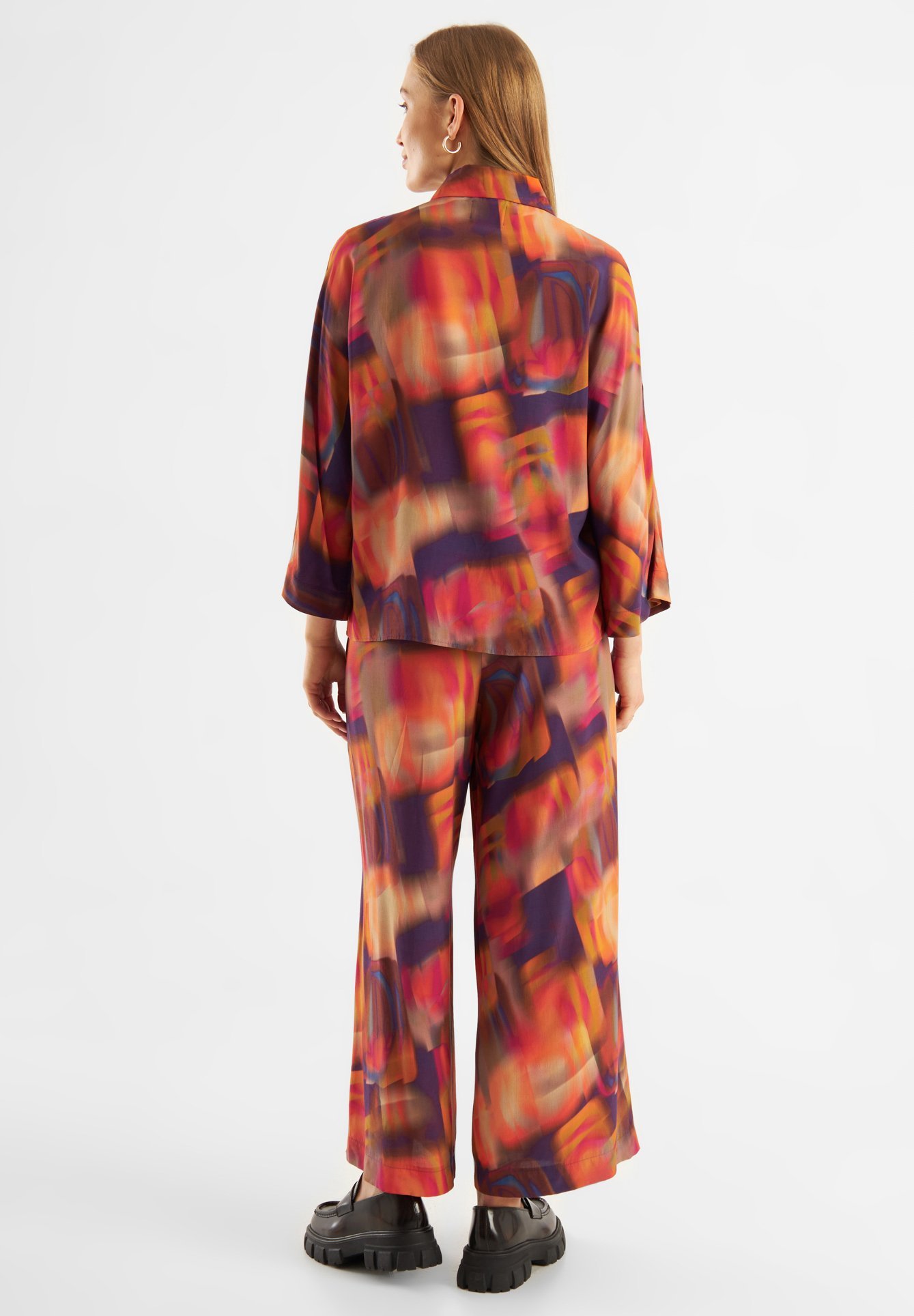 Jascha Stockholm PRINTED AIR - Camicetta con bottoni - alba solare