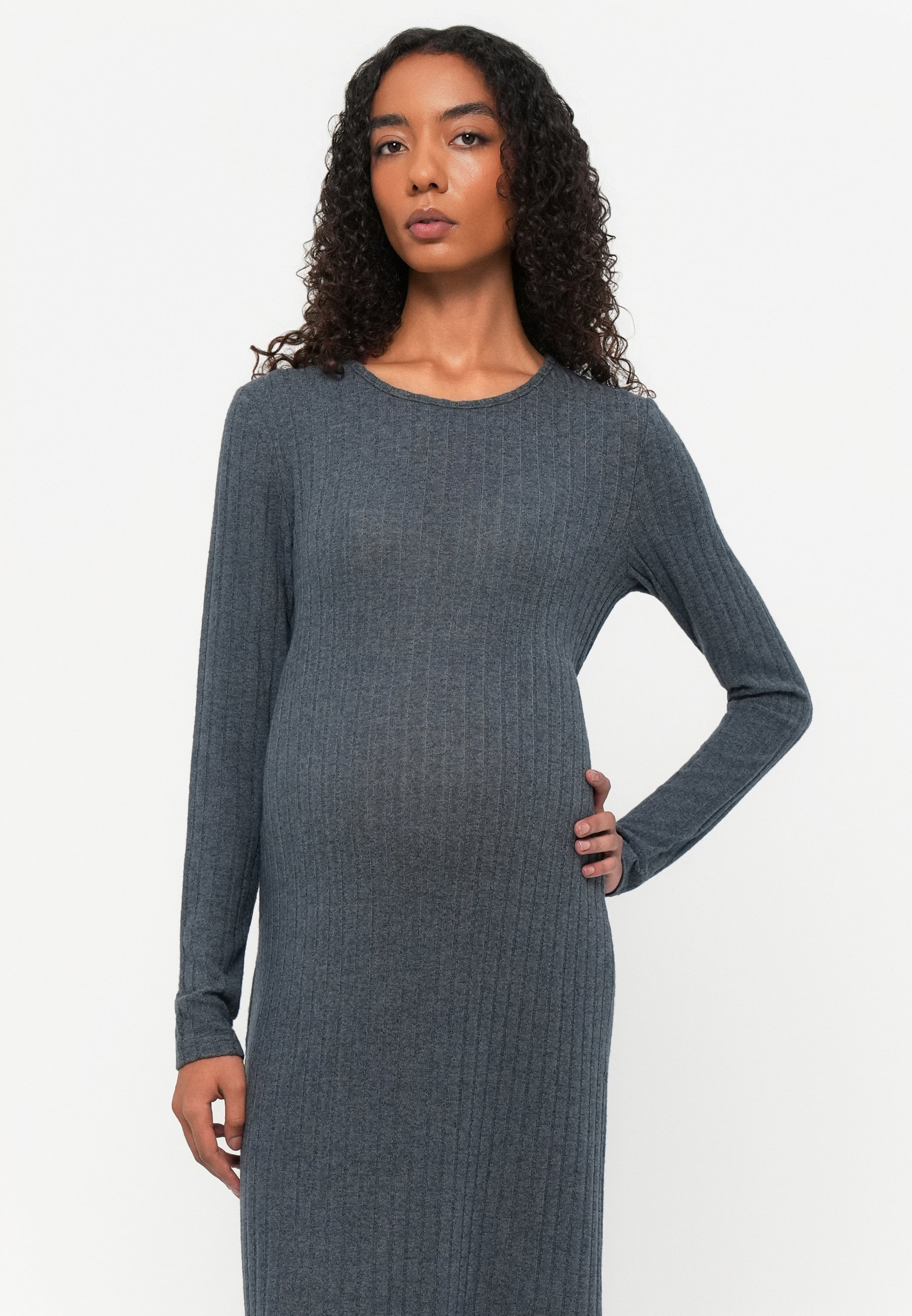 MAMALICIOUS ADELINA DRESS - Jumper dress - navy blazer melange