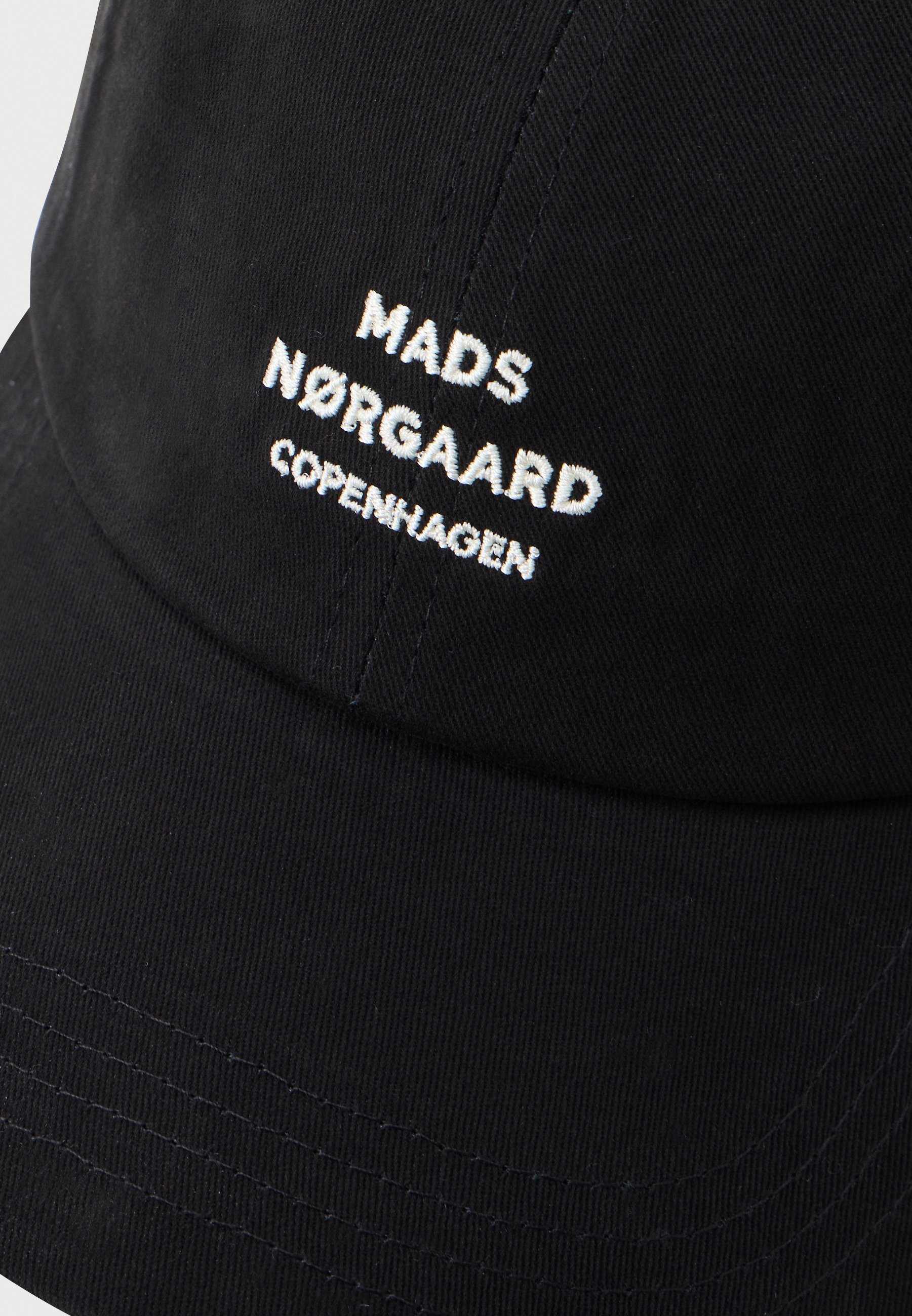 Mads Nørgaard SOFT TWILL CASH UNISEX - Boné - preto