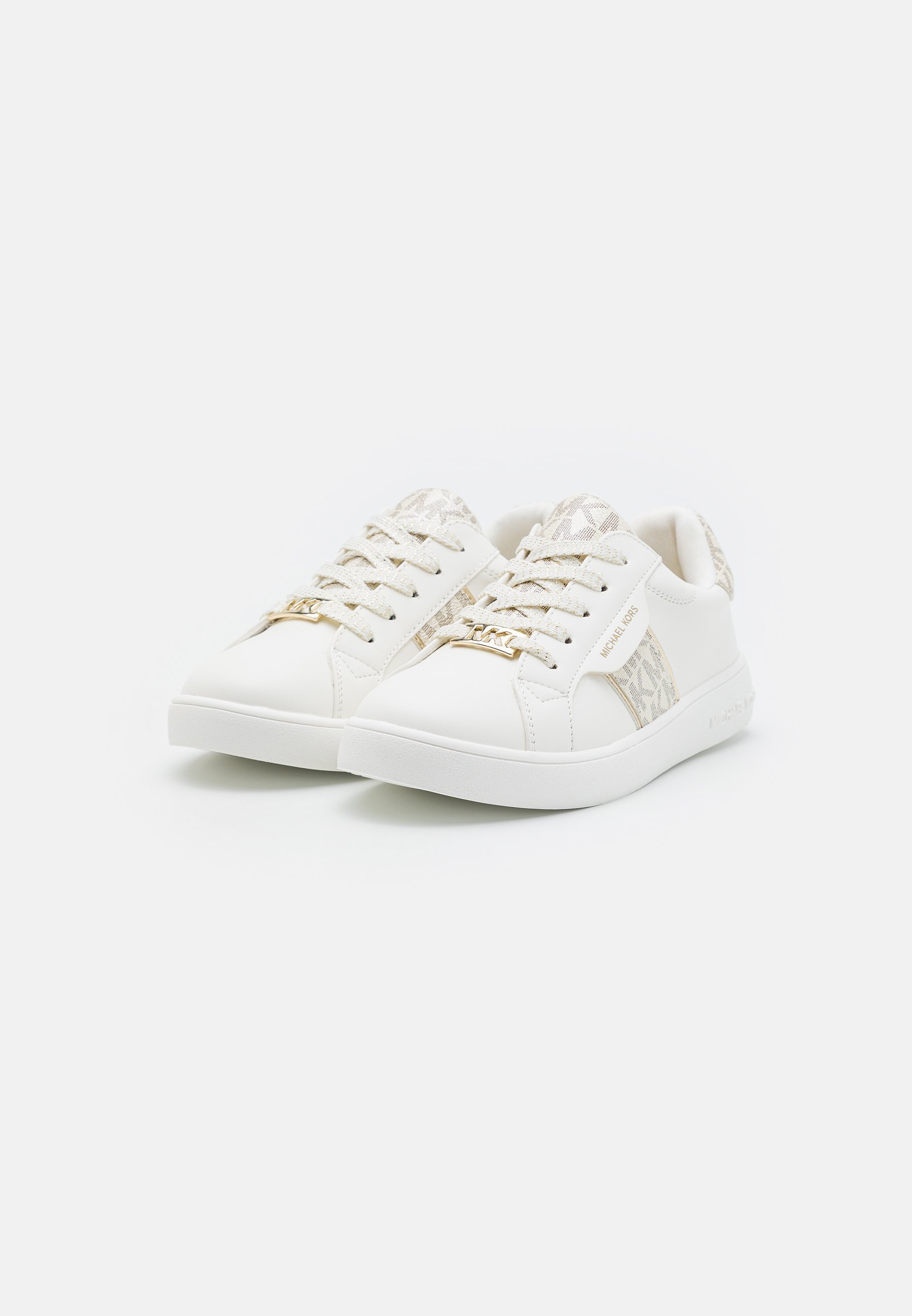 Michael Kors Kids JEM MAXINE - Matalavartiset tennarit - white/pale gold