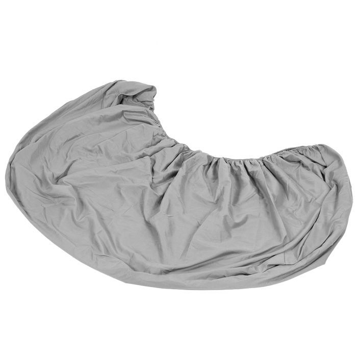 Soft Grey Elasticated Mattress Cover, Bedding Protector 100x200x25cm - Hotel and Home