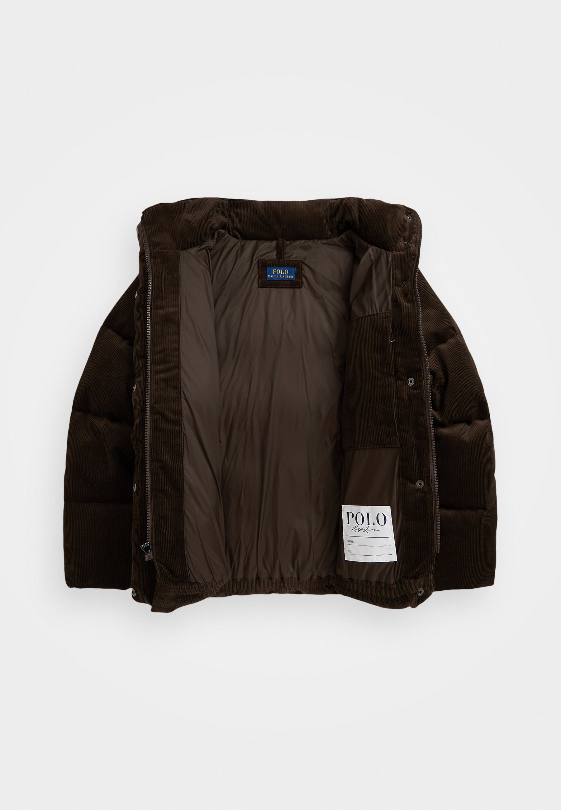 Polo Ralph Lauren gewatteerde katoenen corduroy jas - donsjack - donker beuken