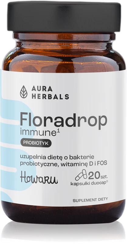Aura Herbals Floradrop Immune Probiotic doplněk stravy probiotika v kapslích