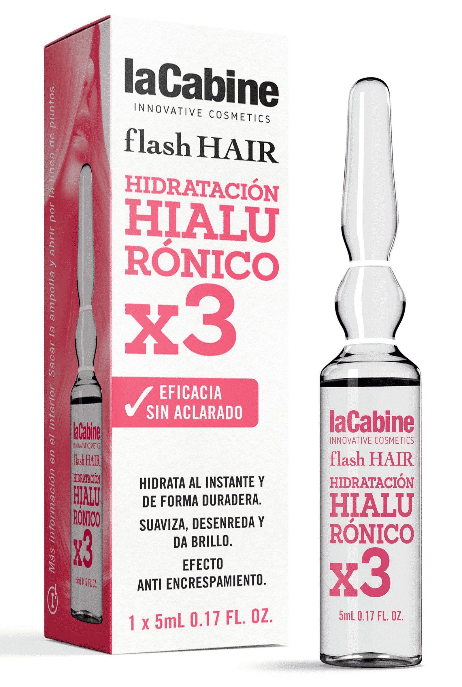 Flash Hair ampulas hialuronskābes mitrināšanai Matu eļļas un procedūras