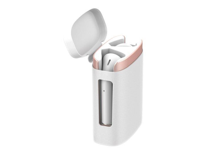 Ecouteurs True Wireless - BIG BEN CONNECTED - Metal Buds - Bluetooth - Autonomie 12H - Blanc/Rose