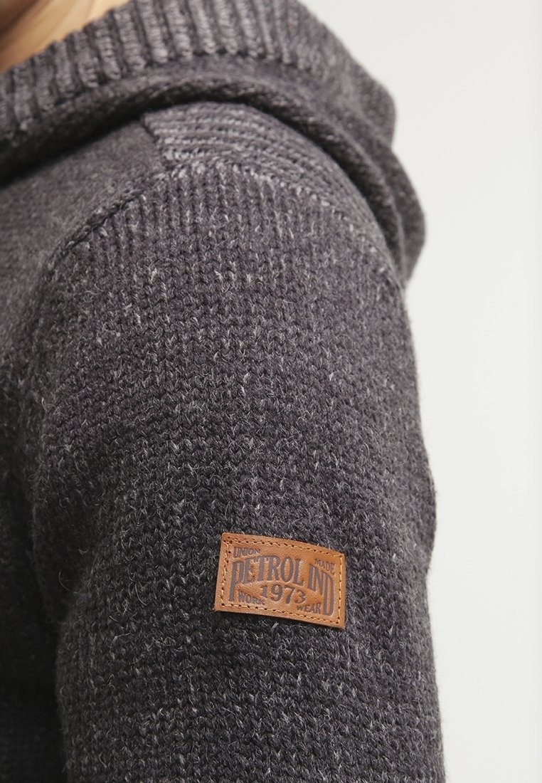 Petrol Industries Cardigan - gemêleerd donkergrijs