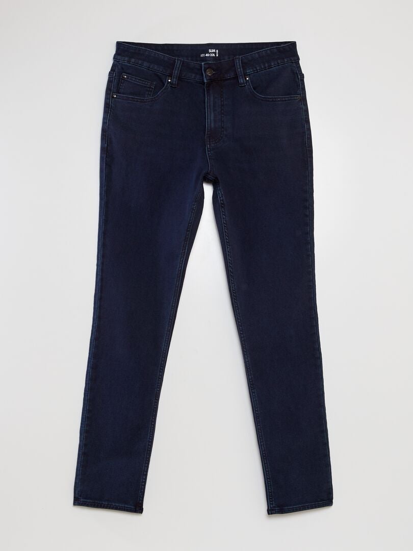 Pantalones vaqueros ajustados elásticos - Talla L32 - Azul