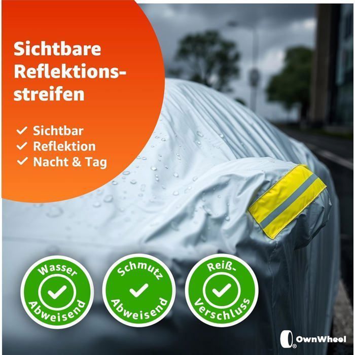 Universal waterproof car cover – car tarpaulin, garage cover & vehicle cover – 430 × 175 × 150 cm