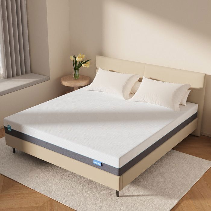 CHICASA 180x200 cm Mattress – Memory Foam – 21 cm – Anti-motion transfer – Durable, Reversible, Removable Cover