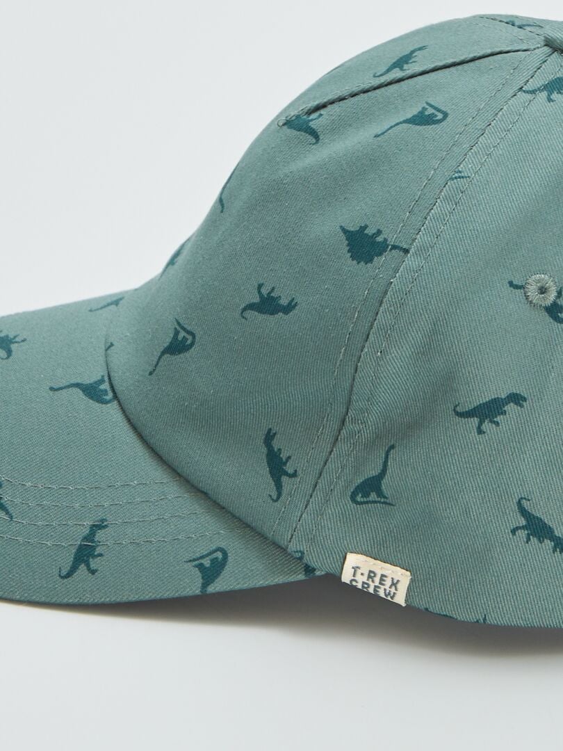 Gorro con estampado de dinosaurios - Caqui
