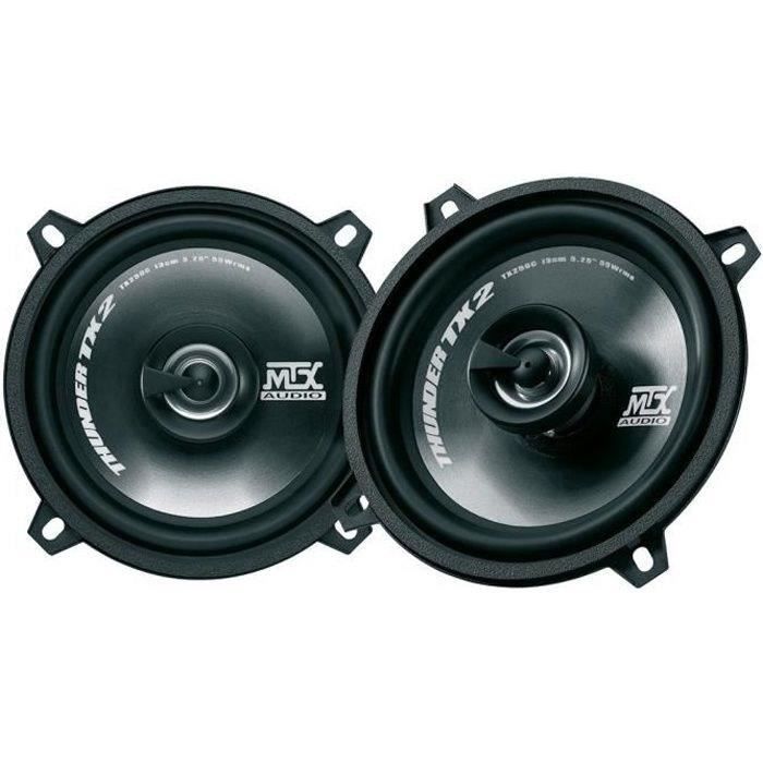 Altavoces coaxiales para coche MTX TX250C de 2 vías, 13 cm, 55 W RMS, 4 Ω, con cono de polipropileno.