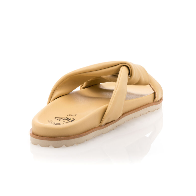 Gule sandaler / sko med åpen tå til dame