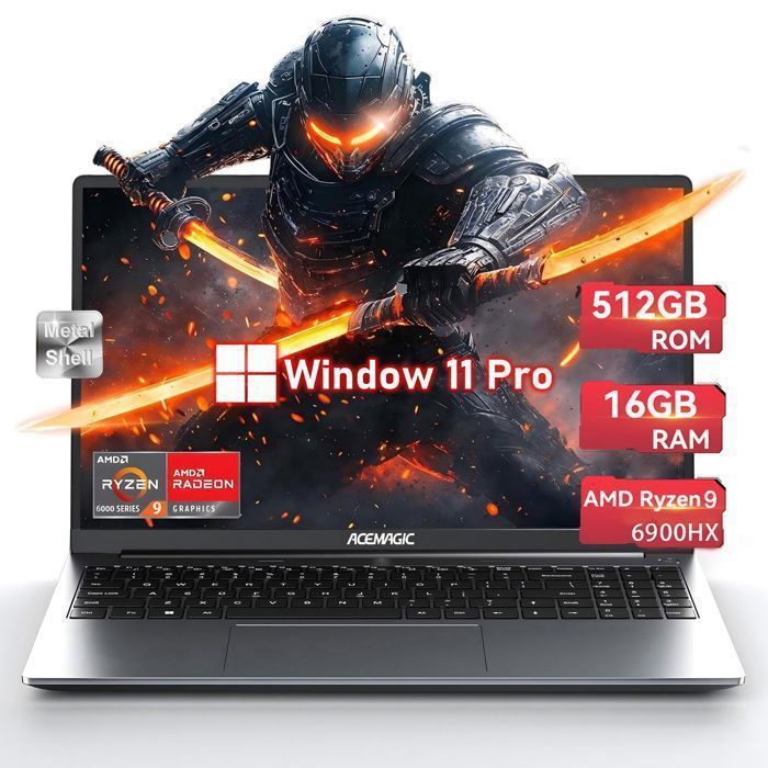 Gaming Laptops - ACEMAGIC - AMD Ryzen 9 6900HX (8C/16T, up to 4.9GHz) 16