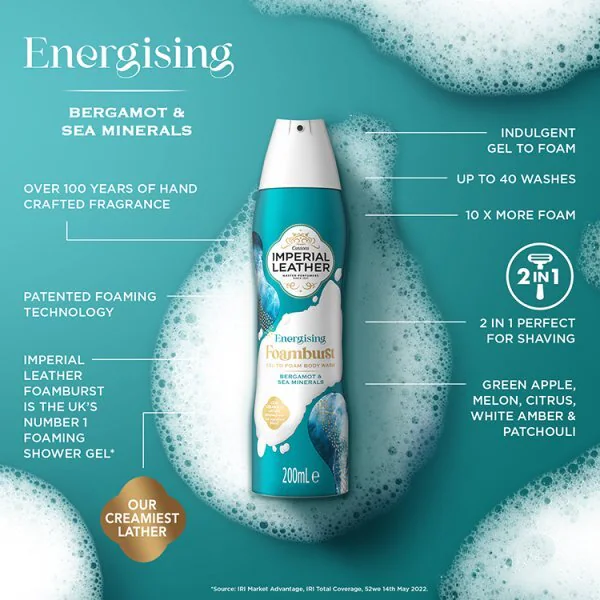 Imperial Leather Energizing Foamburst Duschkräm 200ml