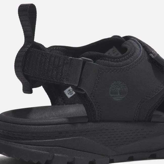 Sandalo a Doppia Fascia Lincoln Peak da Donna in                colore nero
