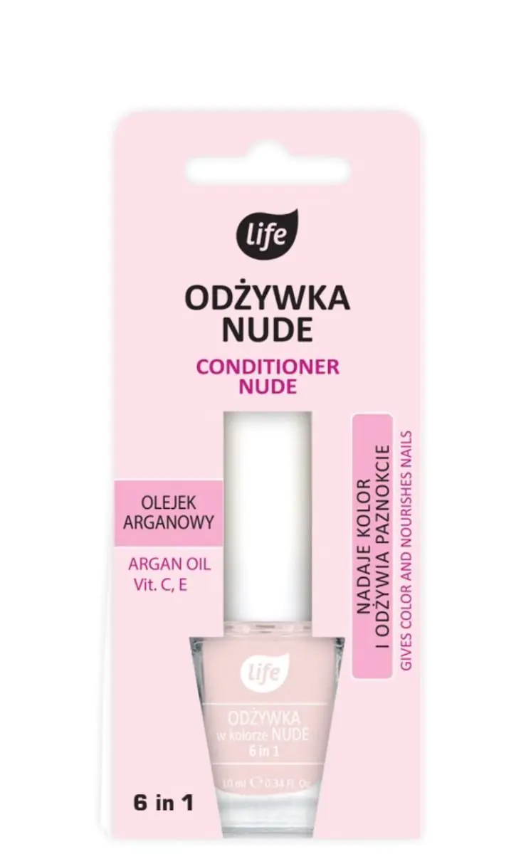 Life Nude odżywka do paznokci 6w1, nr 10