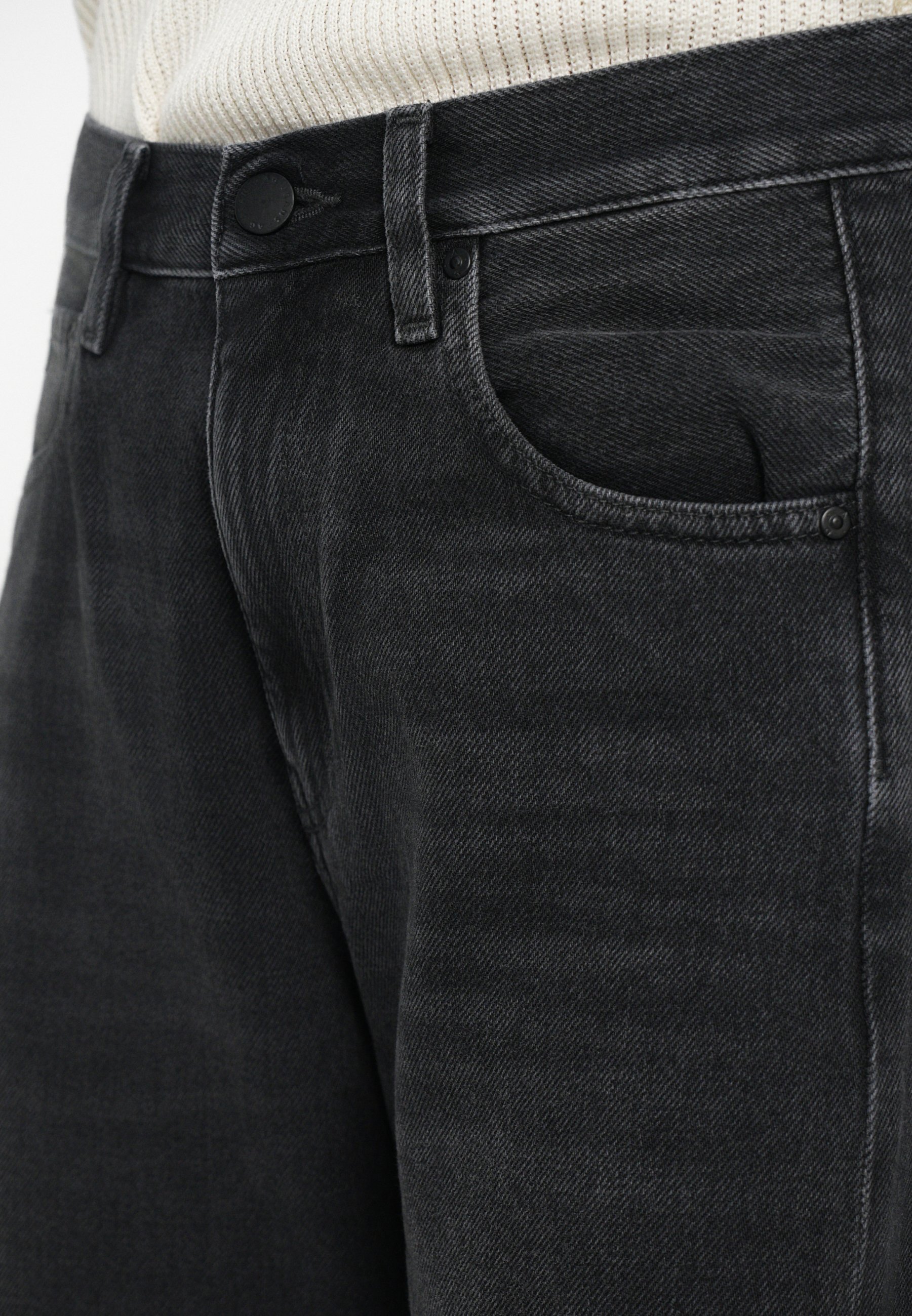 AG Jeans HATTIE HIGH RISE BARREL - Relaxte jeans - zwart