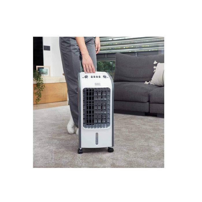 Raffrescatore d'aria - Black & Decker BXAC50E - Bianco - 75W - 61dB - 5,0L - 400m³/h - 3 velocità