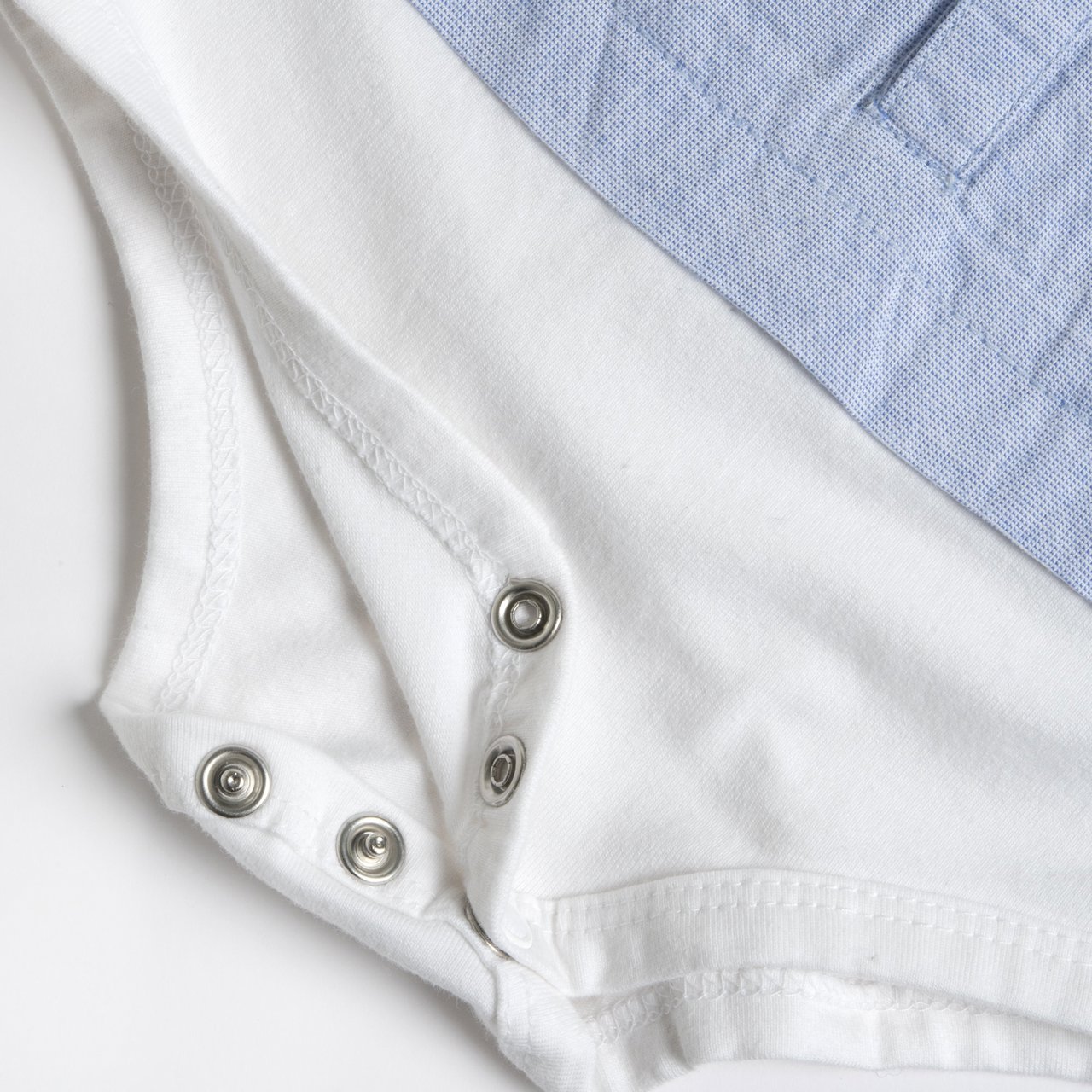 body bleu à manches longues