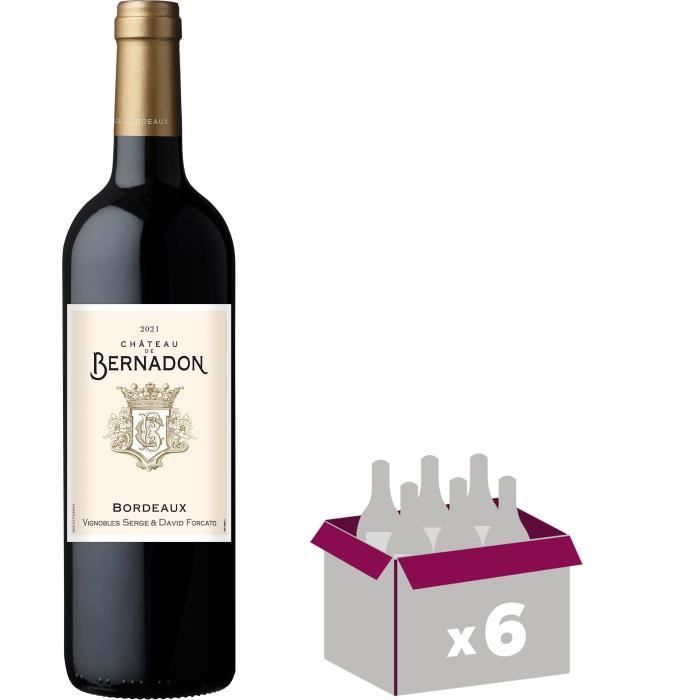 Château De Bernandon 2021 Bordeaux - Vin rouge de Bordeaux x6